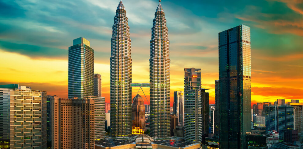 Kuala Lumpur skyline at night